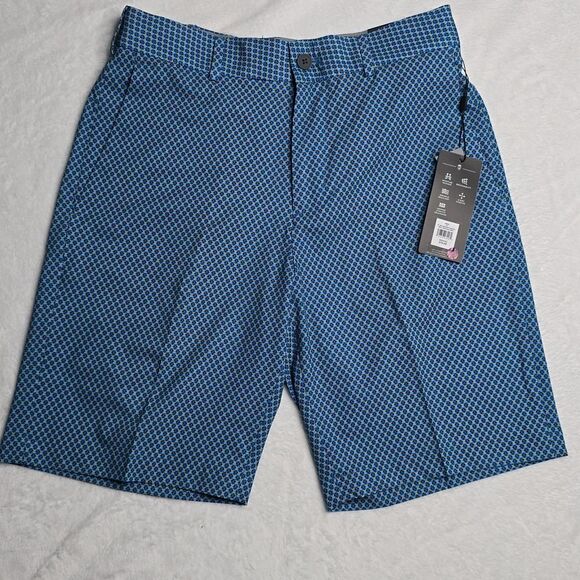 1242 NWT Walter Hagen Mens Micro Menswear Blue Performance 11 Shorts - Picture 4 of 9